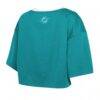 Miami Dolphins WEAR by Erin Andrews Women's Cropped Jersey T-Shirt - - Alt1