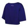 Baltimore Ravens WEAR by Erin Andrews Women's Cropped Jersey T-Shirt - Purple - Alt1