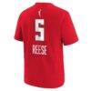 Angel Reese Atlanta Dream Nike Youth Player Name & Number T-Shirt - Red - Detail View