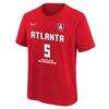 Angel Reese Atlanta Dream Nike Youth Player Name & Number T-Shirt - Red - Side View