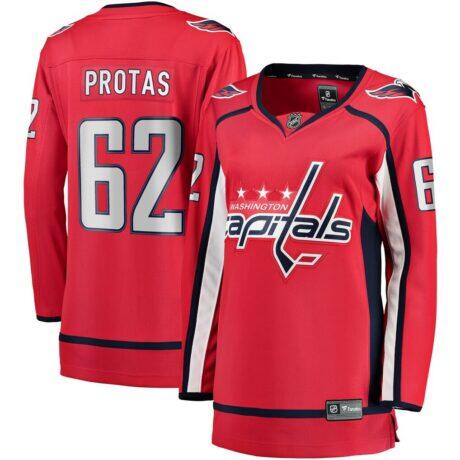 Ilya Protas Washington Capitals Fashion7 Women's Home Breakaway Jersey - Red - Front View