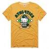 Athletics Homage Unisex Hello Kitty Tri-Blend T-Shirt - Gold - Front View