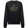 Kansas City Royals Levelwear Women's 2026 Armed Forces Day Yvette Stencil Art Tri-Blend Sweatshirt - Black - Side View