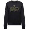 Toronto Blue Jays Levelwear Women's 2026 Armed Forces Day Yvette Stencil Art Tri-Blend Sweatshirt - Black - Side View