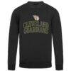 Cleveland Guardians Levelwear 2026 Armed Forces Day Stencil Arch Zane Sweatshirt - Black - Side View