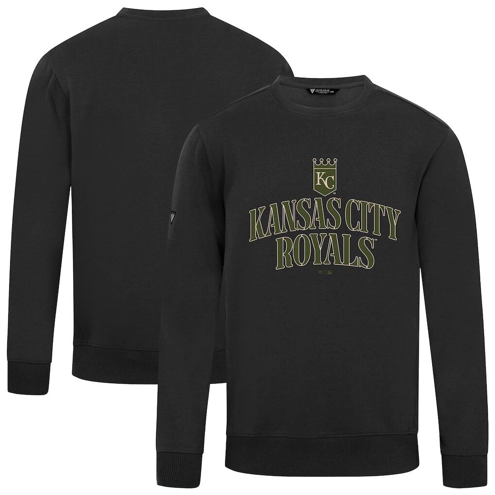 Kansas City Royals Levelwear 2026 Armed Forces Day Stencil Arch Zane Sweatshirt