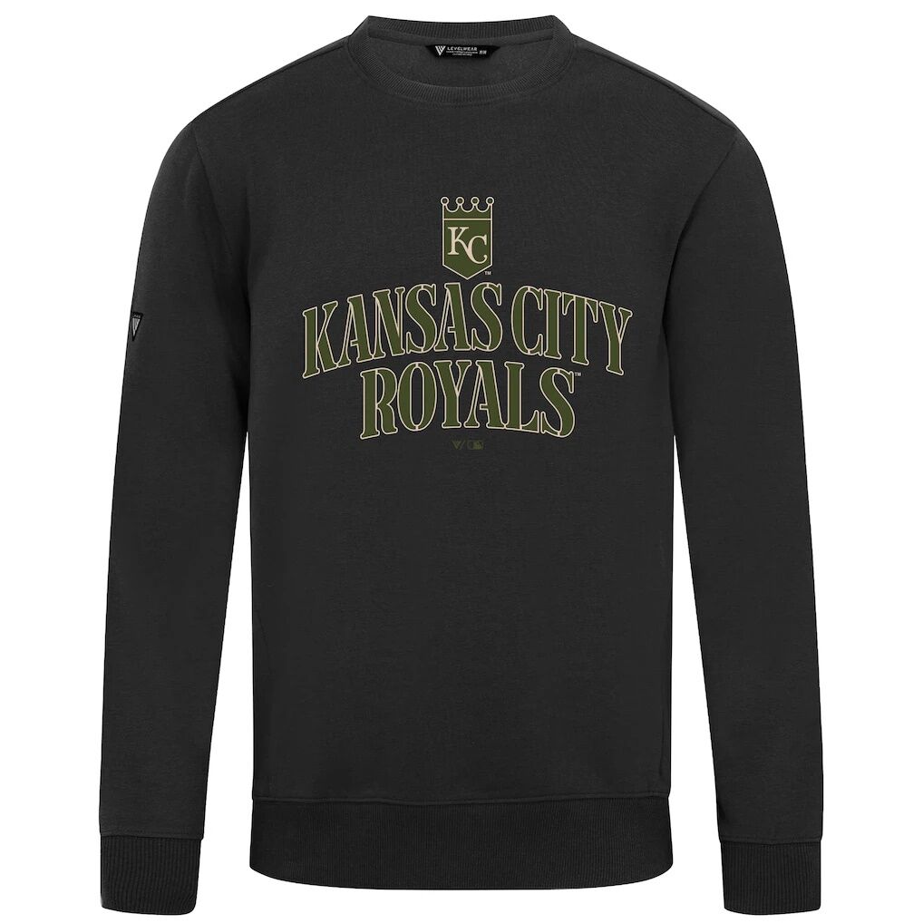 Kansas City Royals Levelwear 2026 Armed Forces Day Stencil Arch Zane Sweatshirt