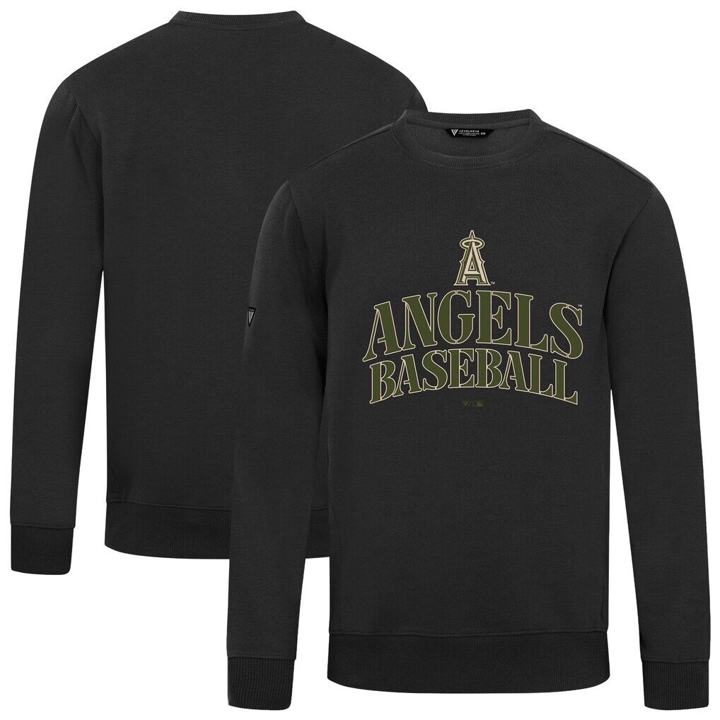 Los Angeles Angels Levelwear 2026 Armed Forces Day Stencil Arch Zane Sweatshirt