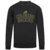 Colorado Rockies Levelwear 2026 Armed Forces Day Stencil Arch Zane Sweatshirt - Black - Side View