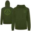 Atlanta Braves Levelwear 2026 Armed Forces Day Transit Podium Hoodie - Green - Front View