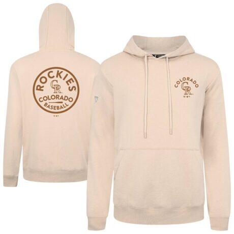 Colorado Rockies Levelwear 2026 Armed Forces Day Transit Podium Hoodie - Khaki