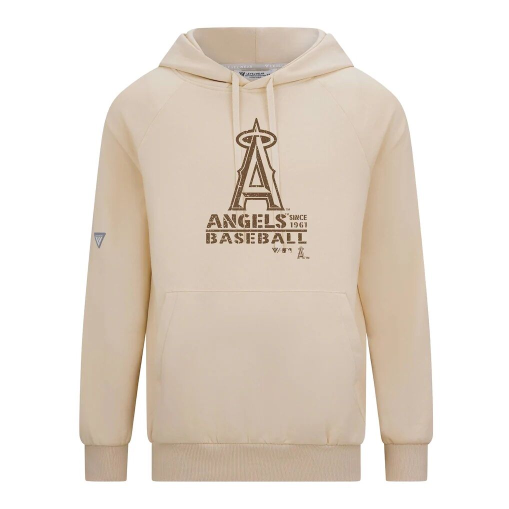 Los Angeles Angels Levelwear 2026 Armed Forces Day Sortie Connect Raglan Hoodie - Khaki