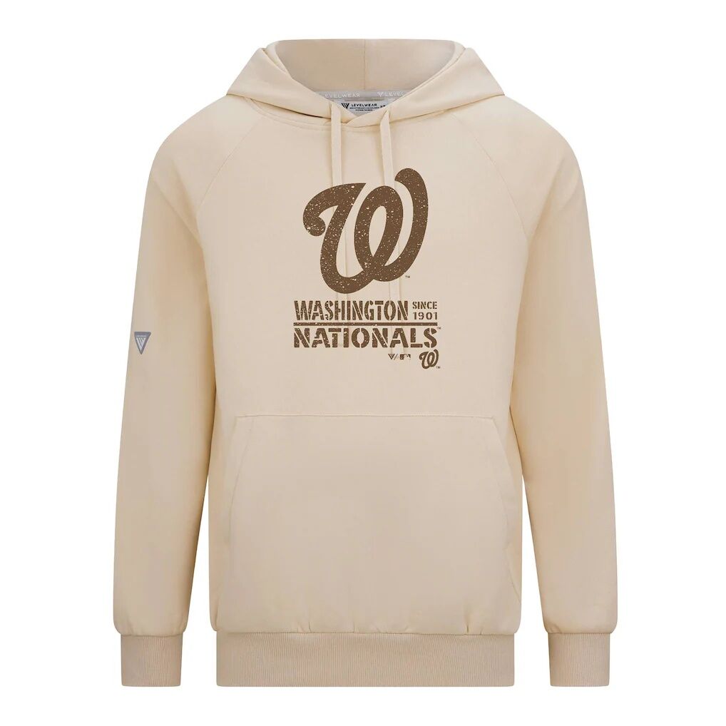Washington Nationals Levelwear 2026 Armed Forces Day Sortie Connect Raglan Hoodie - Khaki