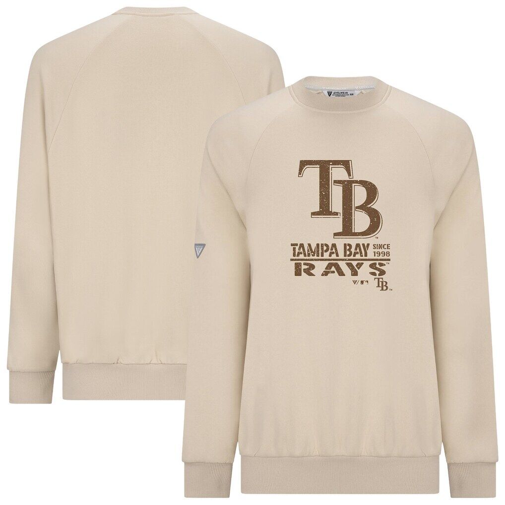 Tampa Bay Rays Levelwear 2026 Armed Forces Day Sortie Connect Raglan Sweatshirt - Khaki