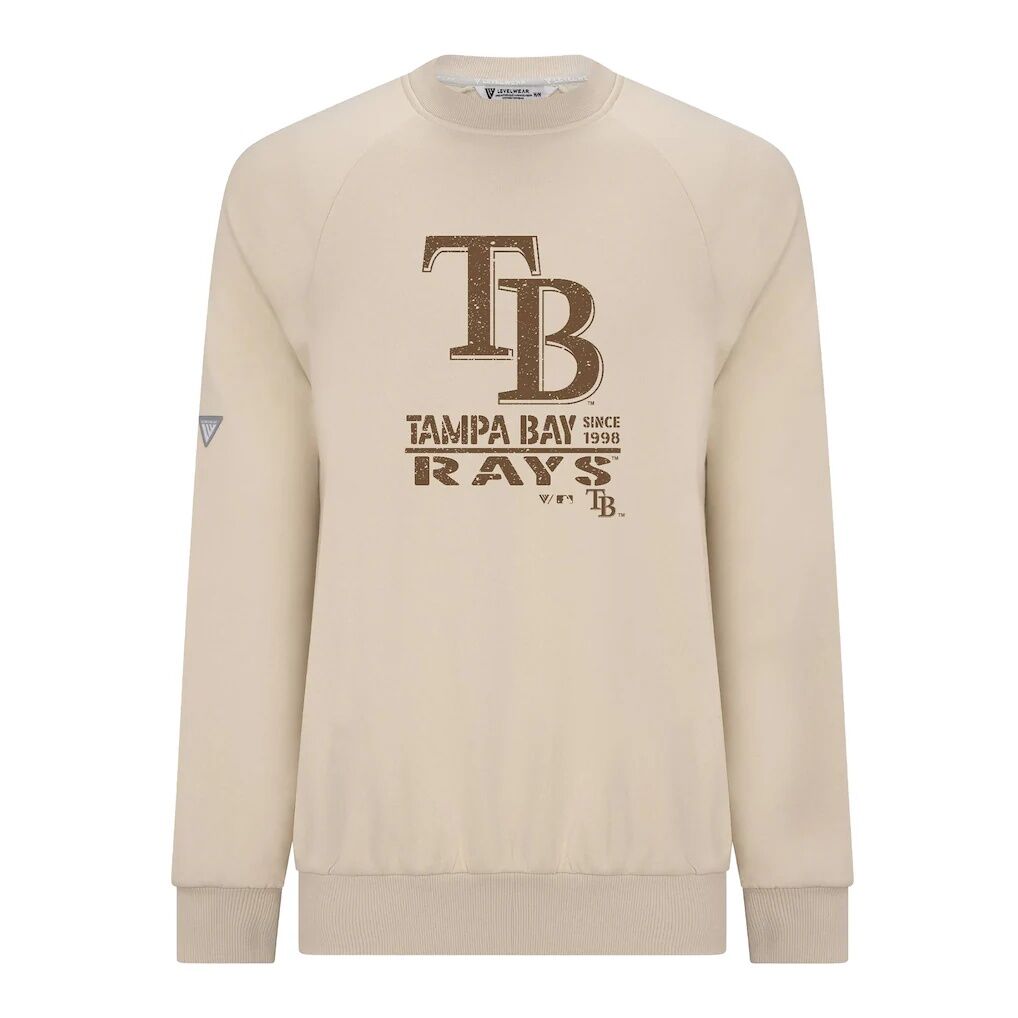 Tampa Bay Rays Levelwear 2026 Armed Forces Day Sortie Connect Raglan Sweatshirt - Khaki