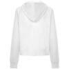 Miami Marlins Levelwear Women's Insignia 2.0 Judd Raglan Full-Zip Hoodie - White - Detail View