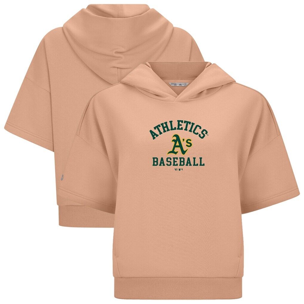 Athletics Levelwear Women's Amber Short Sleeve Limelight Hoodie - Beige