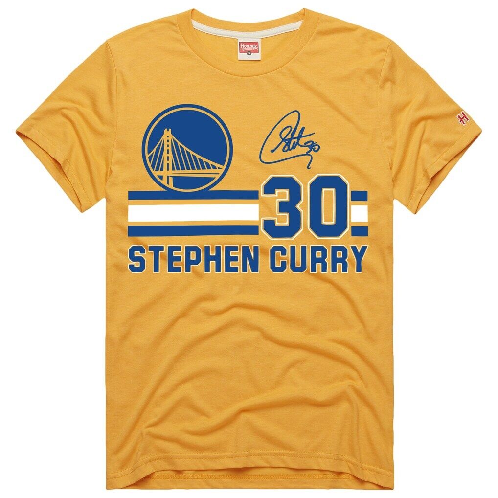 Stephen Curry Golden State Warriors Homage Unisex Jersey Remix Tri-Blend T-Shirt