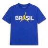 Brazil National Team Jordan Brand Youth 5-Star Logo T-Shirt - - Side View
