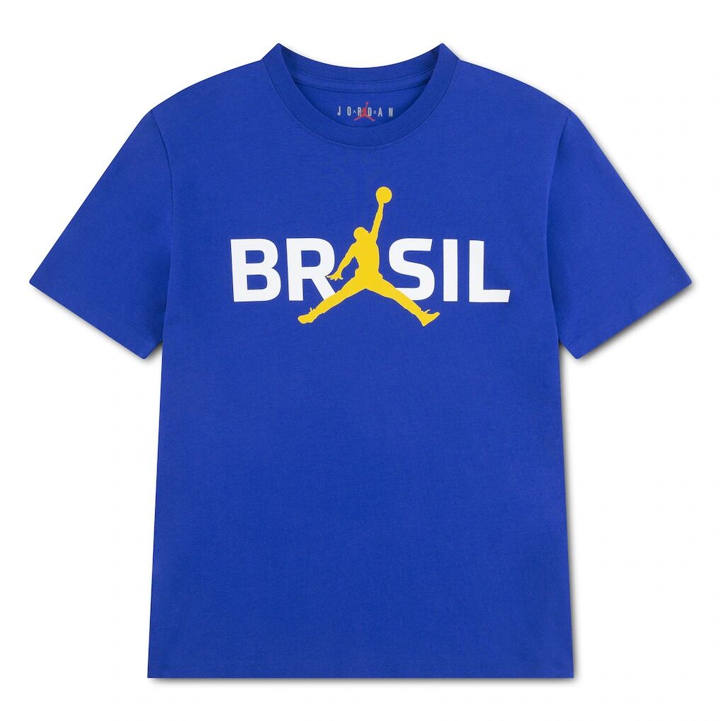 Brazil National Team Jordan Brand Youth 5-Star Logo T-Shirt - Royal