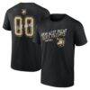 Army Black Knights Hustle Personalized Name & Number T-Shirt - Black - Front View
