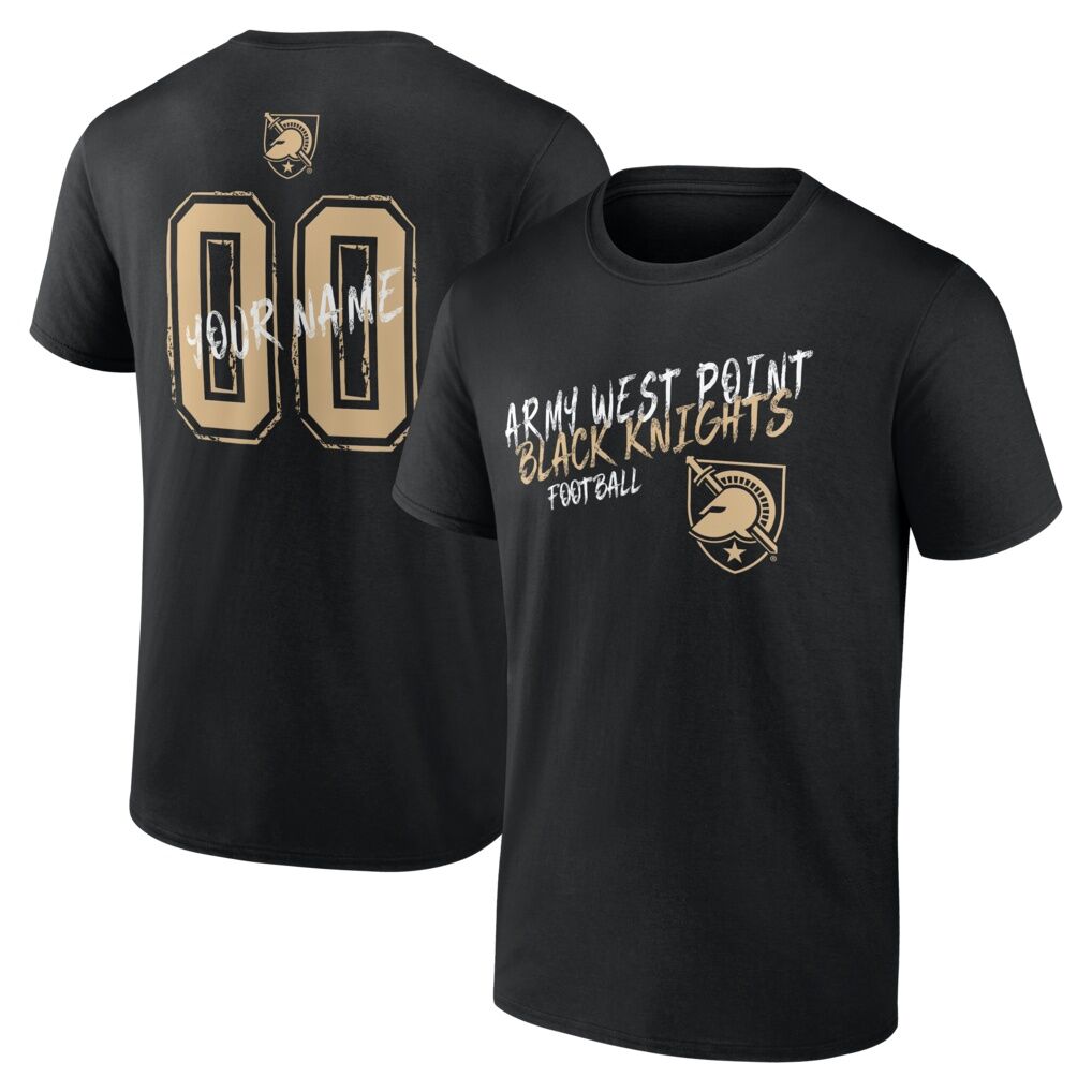 Army Black Knights Hustle Personalized Name & Number T-Shirt