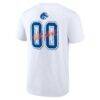 Boise State Broncos Hustle Personalized Name & Number T-Shirt - White - Detail View