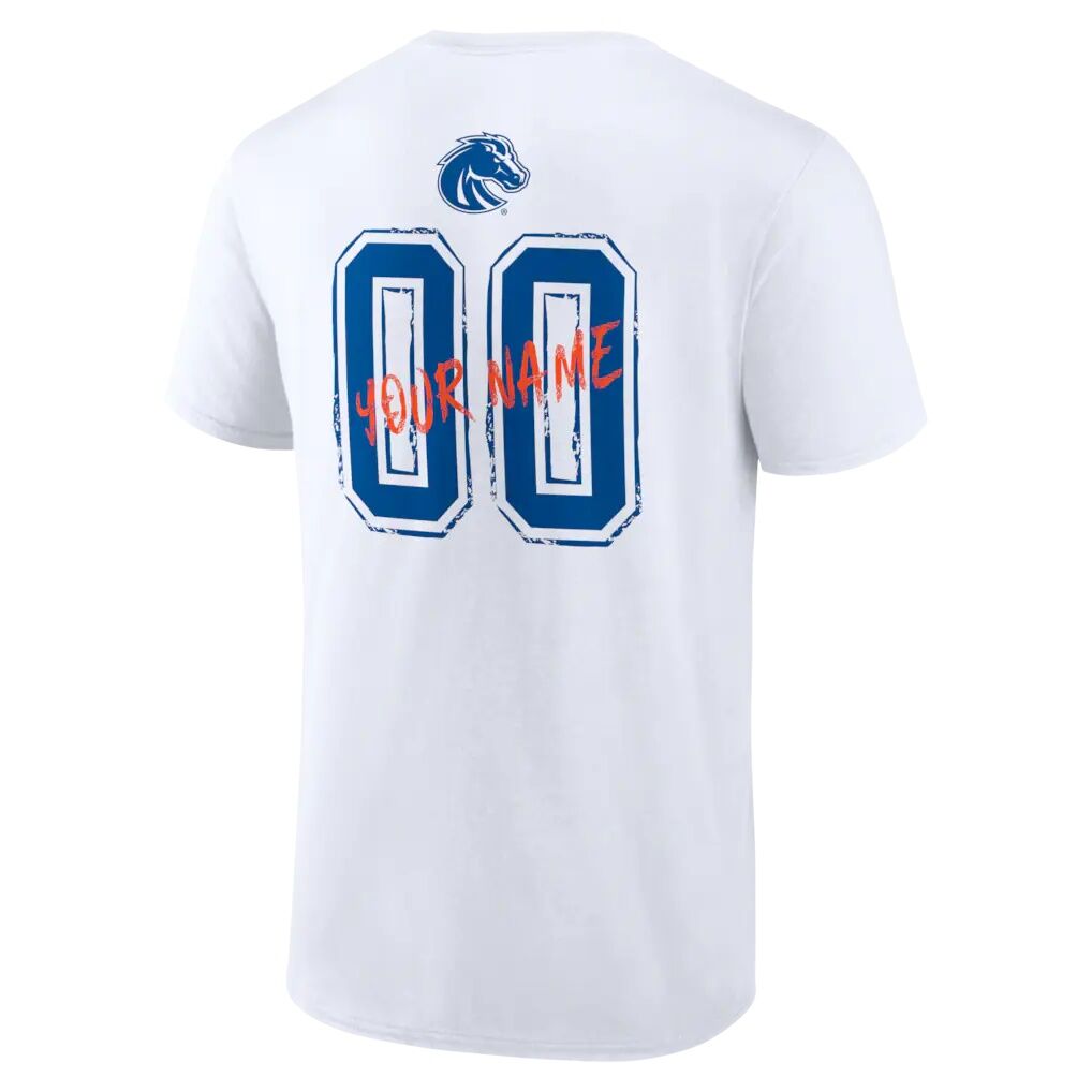 Boise State Broncos Hustle Personalized Name & Number T-Shirt