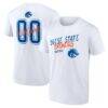 Boise State Broncos Hustle Personalized Name & Number T-Shirt - White - Front View