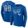 Air Force Falcons Hustle Personalized Name & Number Long Sleeve T-Shirt - - Front View