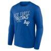 Air Force Falcons Hustle Personalized Name & Number Long Sleeve T-Shirt - - Side View