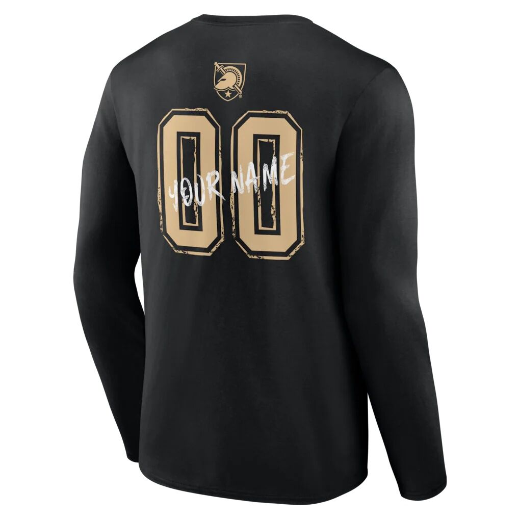 Army Black Knights Hustle Personalized Name & Number Long Sleeve T-Shirt
