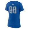 Air Force Falcons Women's Hustle Personalized Name & Number V-Neck T-Shirt - - Detail View
