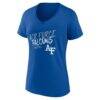 Air Force Falcons Women's Hustle Personalized Name & Number V-Neck T-Shirt - - Side View