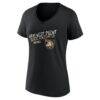 Army Black Knights Women's Hustle Personalized Name & Number V-Neck T-Shirt - Black - Side View