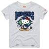 Los Angeles Dodgers Homage Toddler Hello Kitty x MLB Tri-Blend T-Shirt - - Front View