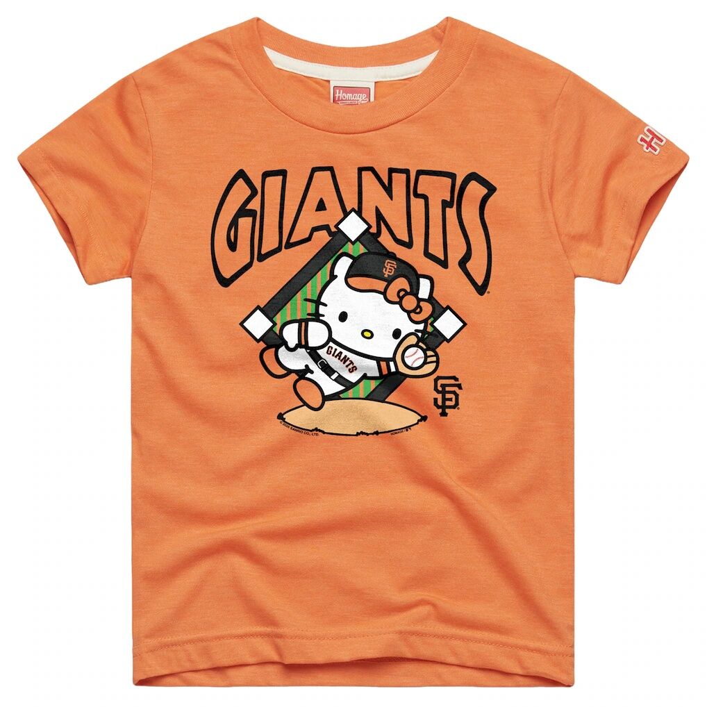 San Francisco Giants Homage Youth Hello Kitty x MLB Tri-Blend T-Shirt