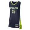 Azzi Fudd Dallas Wings Nike Unisex Victory Jersey - Navy - Side View