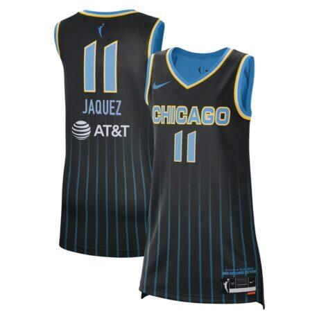 Gabriela Jaquez Chicago Sky Nike Unisex Victory Jersey - Black - Front View