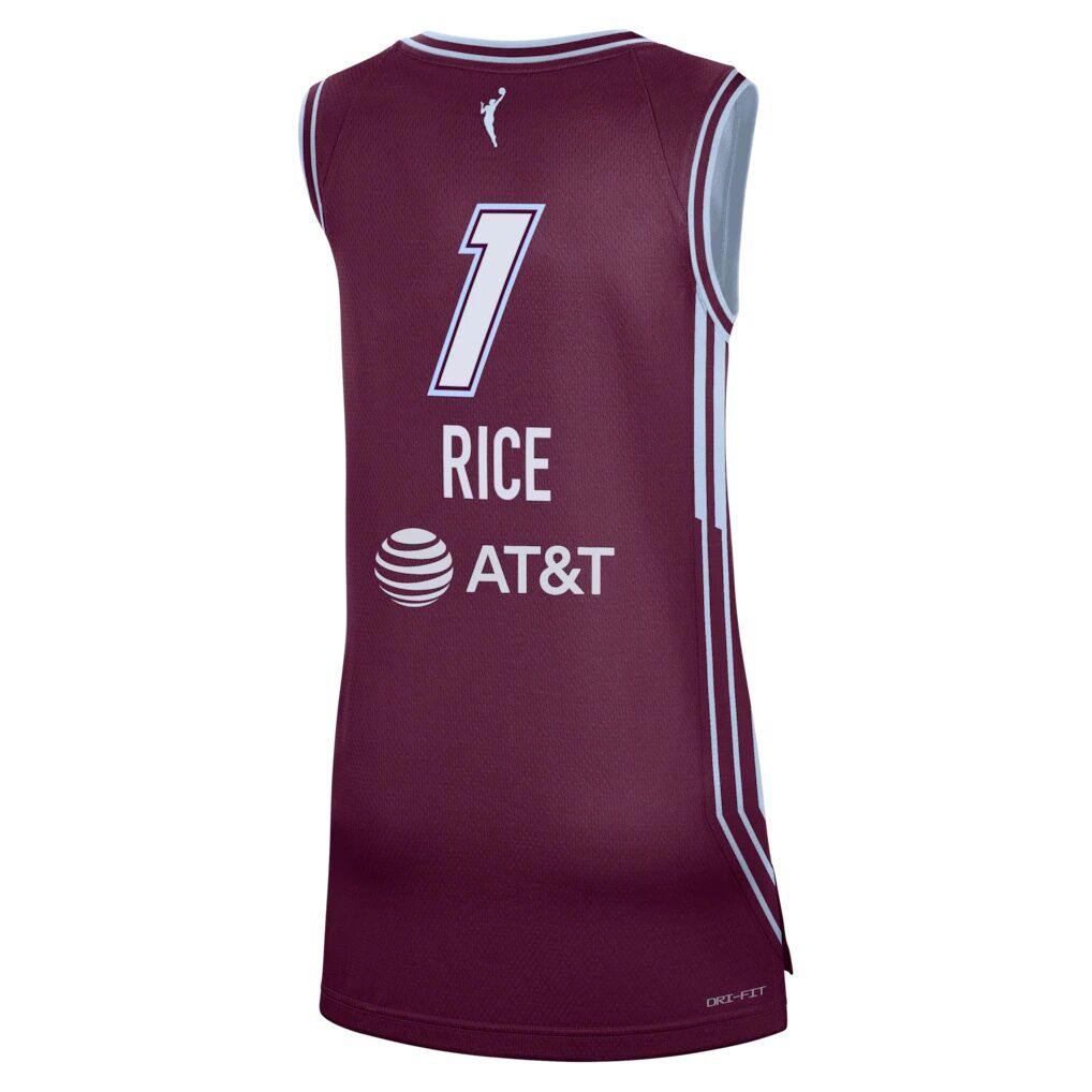 Kiki Rice Toronto Tempo Nike Unisex Victory Jersey - Explorer Edition - Bordeaux
