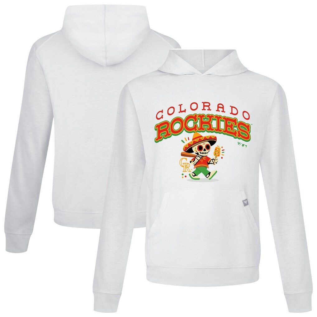 Colorado Rockies Levelwear Sugar Skull Player Relay Hoodie