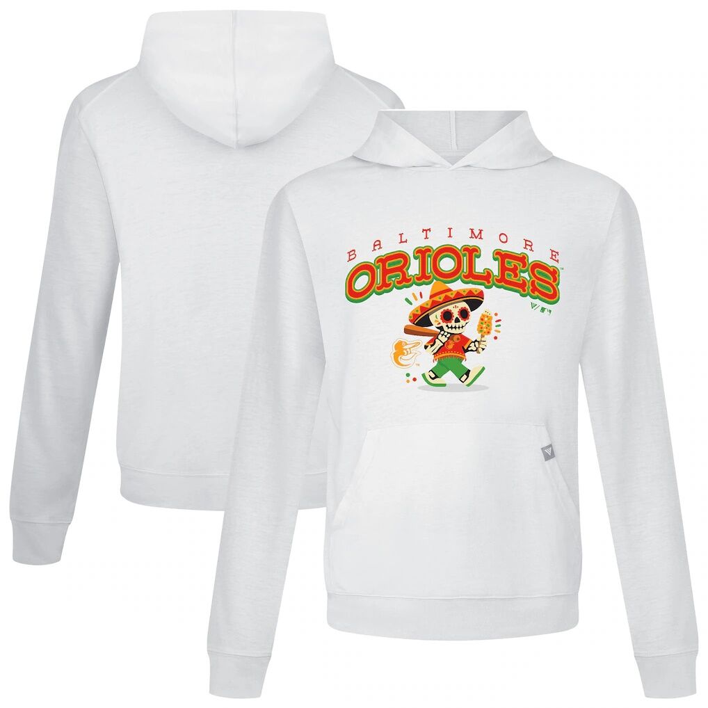 Baltimore Orioles Levelwear Sugar Skull Player Relay Hoodie
