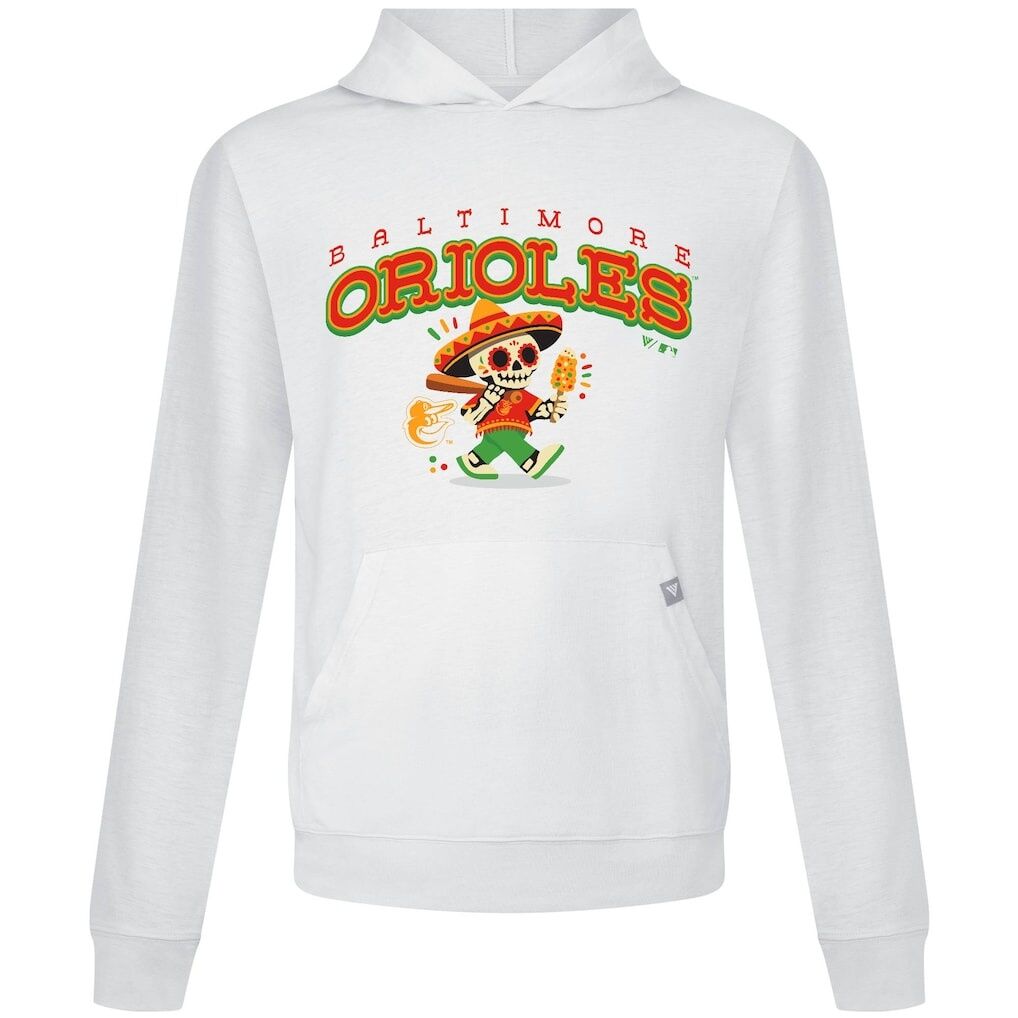 Baltimore Orioles Levelwear Sugar Skull Player Relay Hoodie