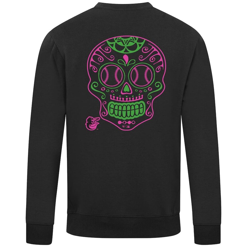 Baltimore Orioles Levelwear Sugar Skull Zane Sweatshirt