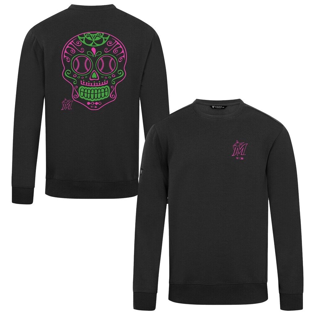 Miami Marlins Levelwear Sugar Skull Zane Sweatshirt