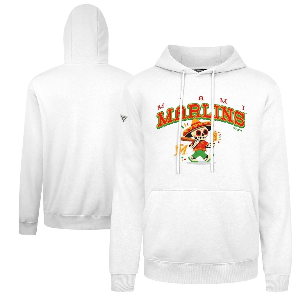 Miami Marlins Levelwear  Sugar Skull Podium Hoodie