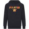 Pittsburgh Pirates Levelwear Fiesta Text Connect Raglan Hoodie - Black - Side View