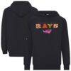Tampa Bay Rays Levelwear Fiesta Text Connect Raglan Hoodie - Black - Front View