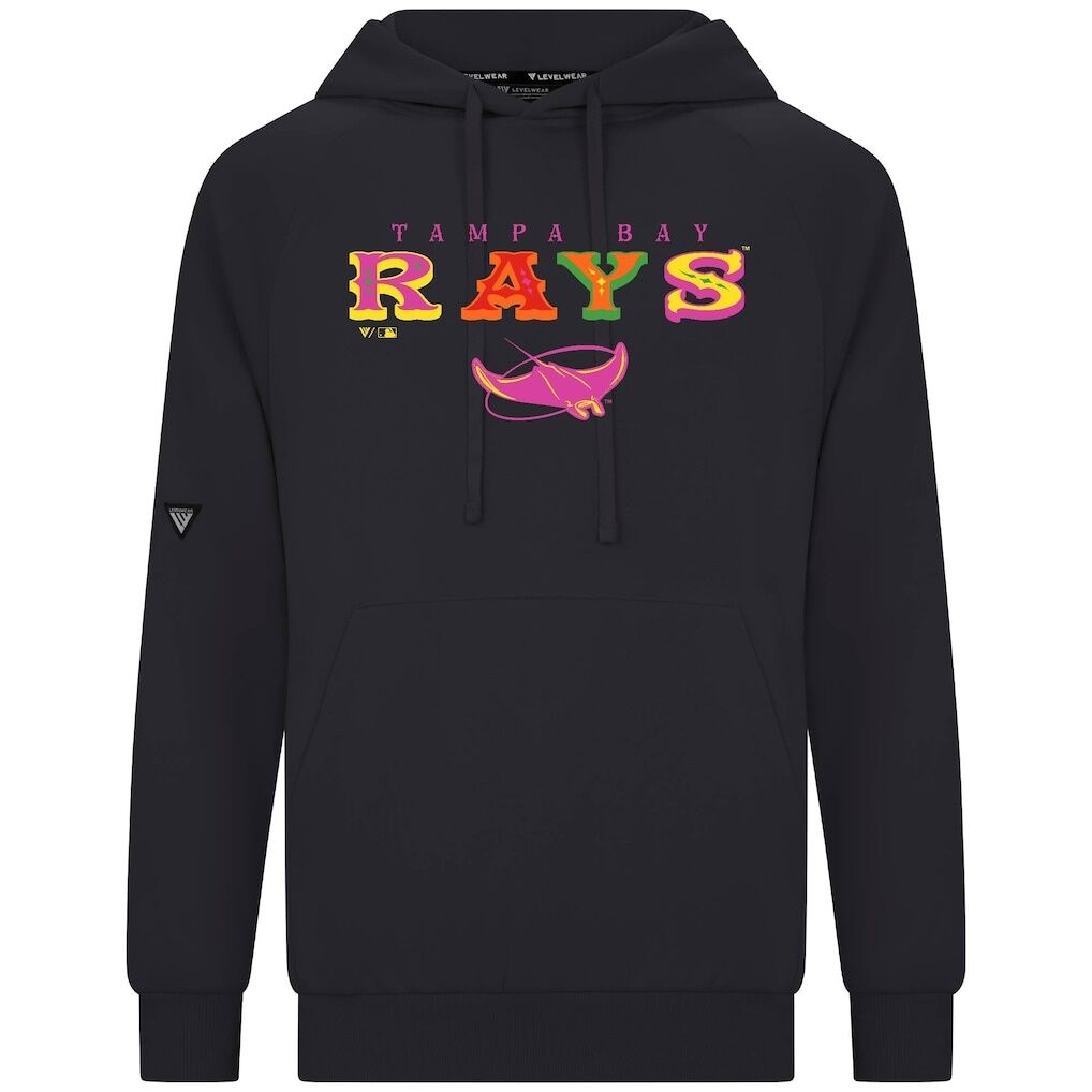Tampa Bay Rays Levelwear Fiesta Text Connect Raglan Hoodie