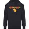 Cleveland Guardians Levelwear Fiesta Text Connect Raglan Hoodie - Black - Side View